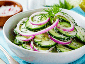 Salada de Pepino Refrescante e Saborosa