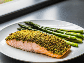 Salmão com Crosta de Pistache na Airfryer: Receita Rápida e Deliciosa