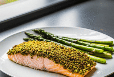 Salmão com Crosta de Pistache na Airfryer: Receita Rápida e Deliciosa