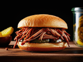 Sanduíche de Carne Desfiada Caseiro: Sabor e História em Cada Mordida