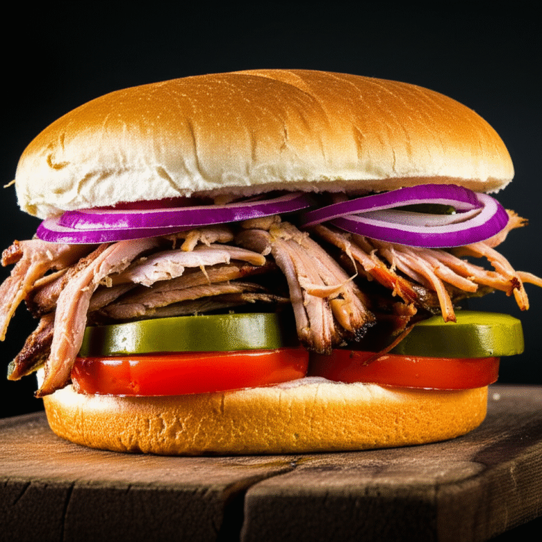 Sanduíche de Pernil Caseiro