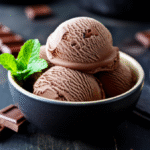 Sorvete Caseiro de Chocolate Cremoso