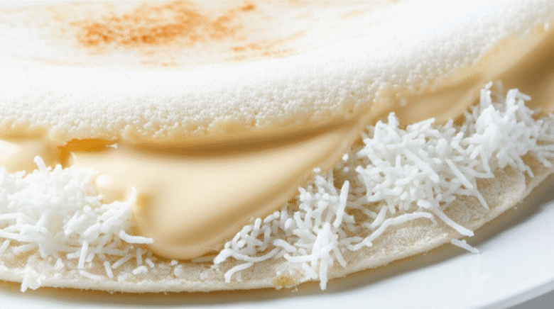 Tapioca com Coco e Leite Condensado