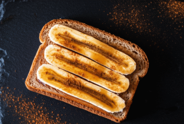 Toast de Banana na Air Fryer