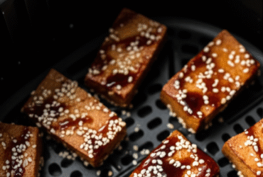 Tofu Agridoce com Gergelim Crocante na Airfryer