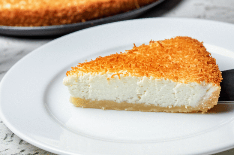 Torta de Coco Queimado Cremosa