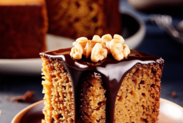 Bolo de Cenoura Clássico com Cobertura de Chocolate