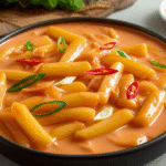Rosé Tteokbokki: Receita Cremosa e Picante Coreana