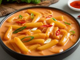 Rosé Tteokbokki: Receita Cremosa e Picante Coreana