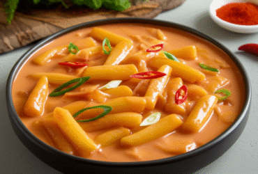 Rosé Tteokbokki: Receita Cremosa e Picante Coreana