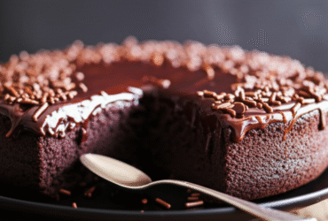 Bolo Brigadeiro Quente Cremoso