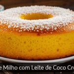 Bolo de Milho com Leite de Coco Cremoso