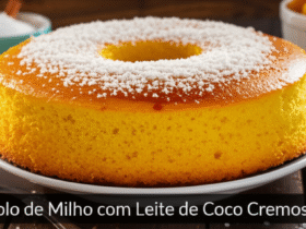Bolo de Milho com Leite de Coco Cremoso