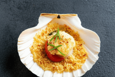 Vieiras Gratinadas com Farofa de Pão na Airfryer: Uma Delícia Rápida e Sofisticada