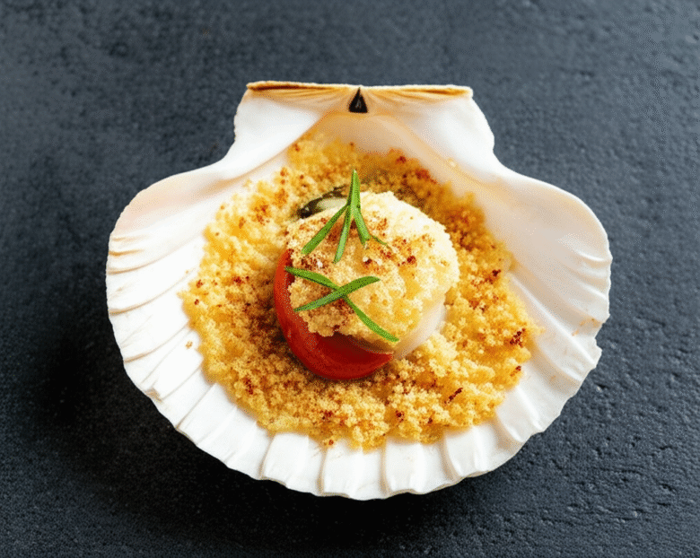 Vieiras Gratinadas com Farofa de Pão na Airfryer: Uma Delícia Rápida e Sofisticada