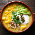 Ajiaco Colombiano: Sopa Tradicional e Reconfortante