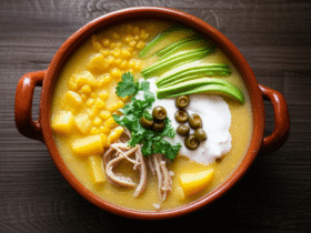 Ajiaco Colombiano: Sopa Tradicional e Reconfortante