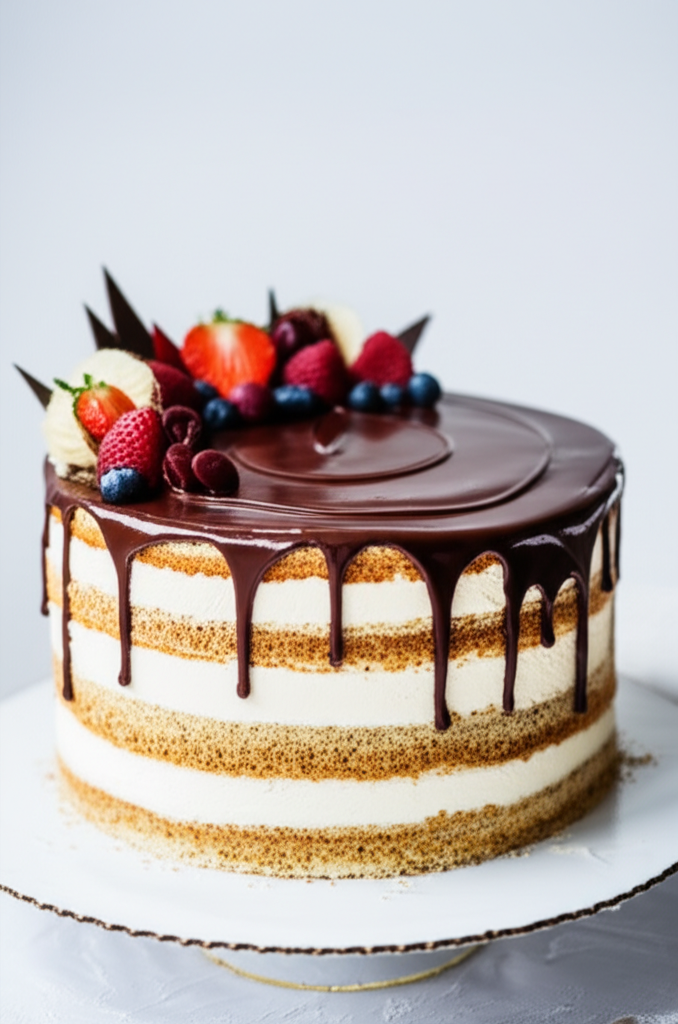 Delicioso Bolo de Aniversário Caseiro