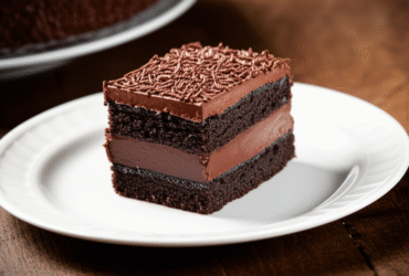 Bolo de Brigadeiro Cremoso e Irresistível