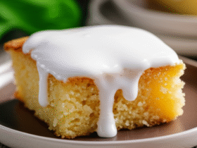 Bolo de Mandioca com Coco Cremoso