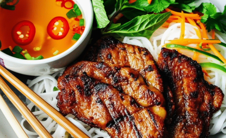 Bún Chả: Deliciosa Receita Vietnamita de Porco Grelhado com Noodles
