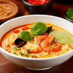 Laksa: Uma Sopa de Noodles Picante do Sudeste Asiático