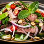 Lap Khmer: Salada Cambojana de Carne com Limão