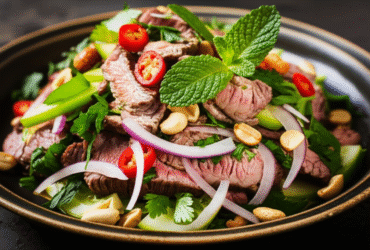 Lap Khmer: Salada Cambojana de Carne com Limão