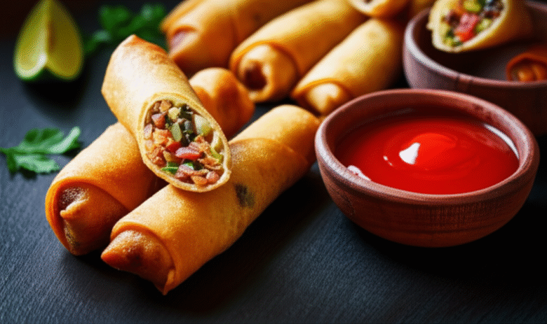 Lumpia: Rolinho Primavera Filipino