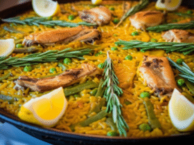Paella Valenciana Tradicional: Uma Explosão de Sabores da Espanha