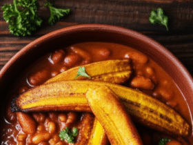 Red Red: Sabores Ganeses Autênticos com Feijão Fradinho e Banana da Terra