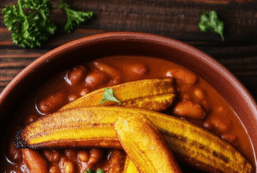 Red Red: Sabores Ganeses Autênticos com Feijão Fradinho e Banana da Terra