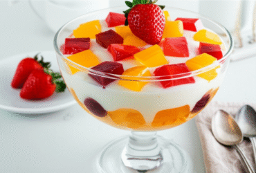 Salada de Gelatina: Uma Delícia Retrô Cremosa e Frutada