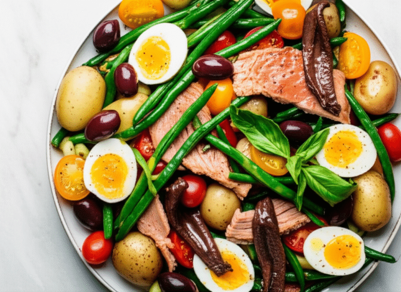 Salada Niçoise Clássica: Uma Explosão de Sabores da Riviera Francesa