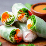 Spring Rolls Frescos e Crocantes: Uma Viagem Culinária Asiática