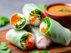 Spring Rolls Frescos e Crocantes: Uma Viagem Culinária Asiática
