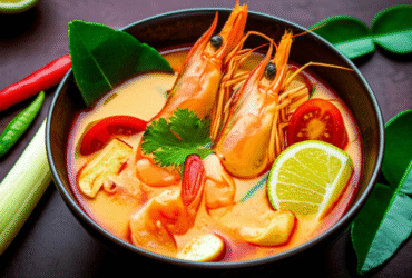 Tom Yum Goong: A Sopa Tailandesa Picante e Azeda de Camarão