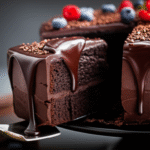 Bolo de Chocolate Irresistível com Calda Cremosa e Cobertura Decadente