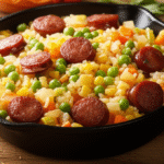 Receita Prática de Uma Panela Só: Arroz Completo com Linguiça e Legumes