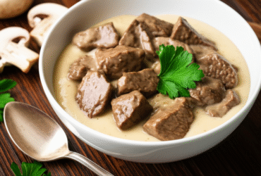 Strogonoff de Carne Cremoso e Saboroso