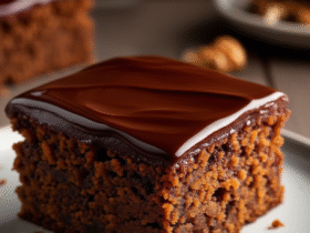Delicioso Bolo de Cenoura com Cobertura de Chocolate
