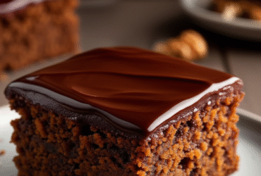Delicioso Bolo de Cenoura com Cobertura de Chocolate