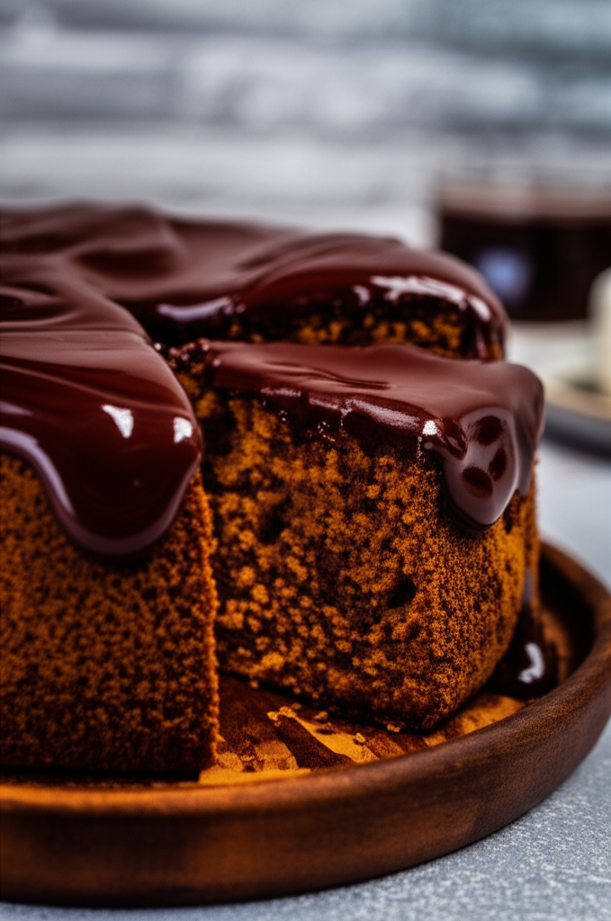 Bolo de Cenoura com Cobertura de Chocolate Cremoso