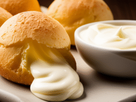Pão de Queijo Cremoso com Creme de Leite