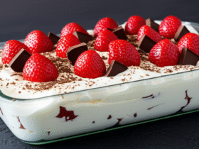 Morango de Bombom na Travessa: Uma Delícia Cremosa e Irresistível