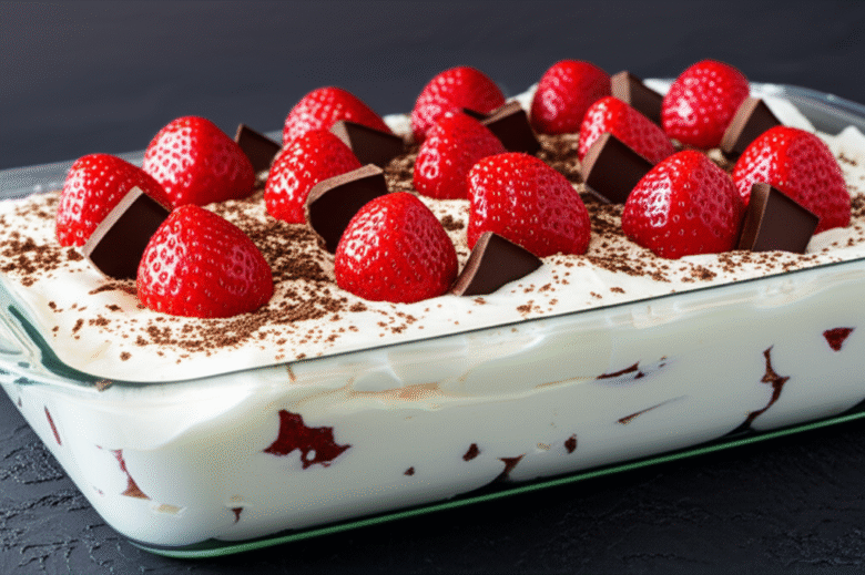 Morango de Bombom na Travessa: Uma Delícia Cremosa e Irresistível