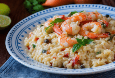 Risoto de Camarão Cremoso e Saboroso