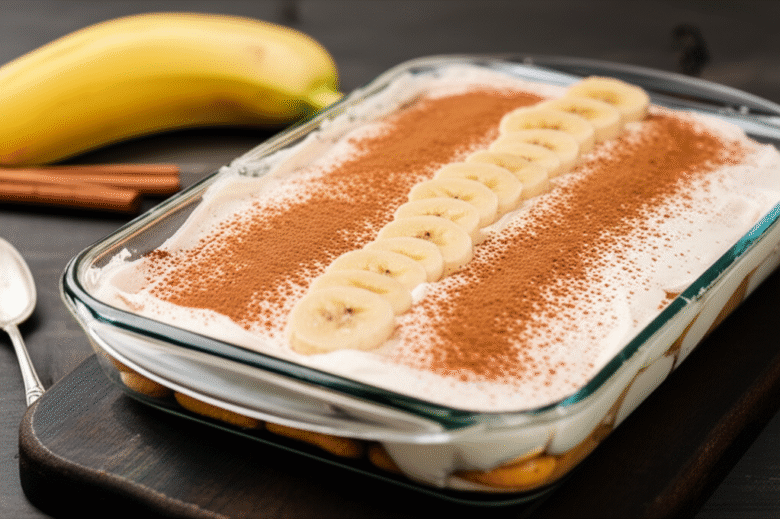 Sobremesa de Banana na Travessa Cremosa