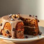 Delicioso Bolo de Cenoura com Cobertura de Chocolate Cremosa