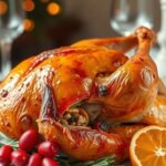 Frango Assado Recheado com Farofa de Natal: Uma Delícia Festiva